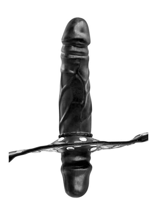 Bâillon double gode noir - CC6060300010