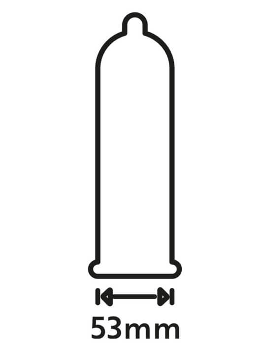 Préservatifs lubrifiés avec picots en latex x12 avec réservoir Extra Fun 53 mm - R416525