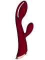 Vibromasseur rouge avec stimulateur de clitoris LRIS USB - LRISRED