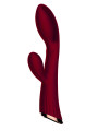 Vibromasseur rouge avec stimulateur de clitoris LRIS USB - LRISRED