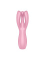 Vibromasseur point G avec stimulateur de clitoris USB rose Threesome 3 Satisfyer - CC597778