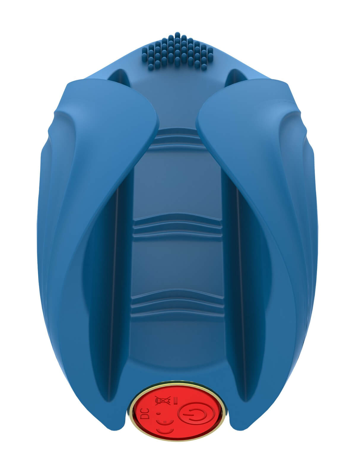 Masturbateur vibrant bleu en silicone, USB MILO - WS-NV524