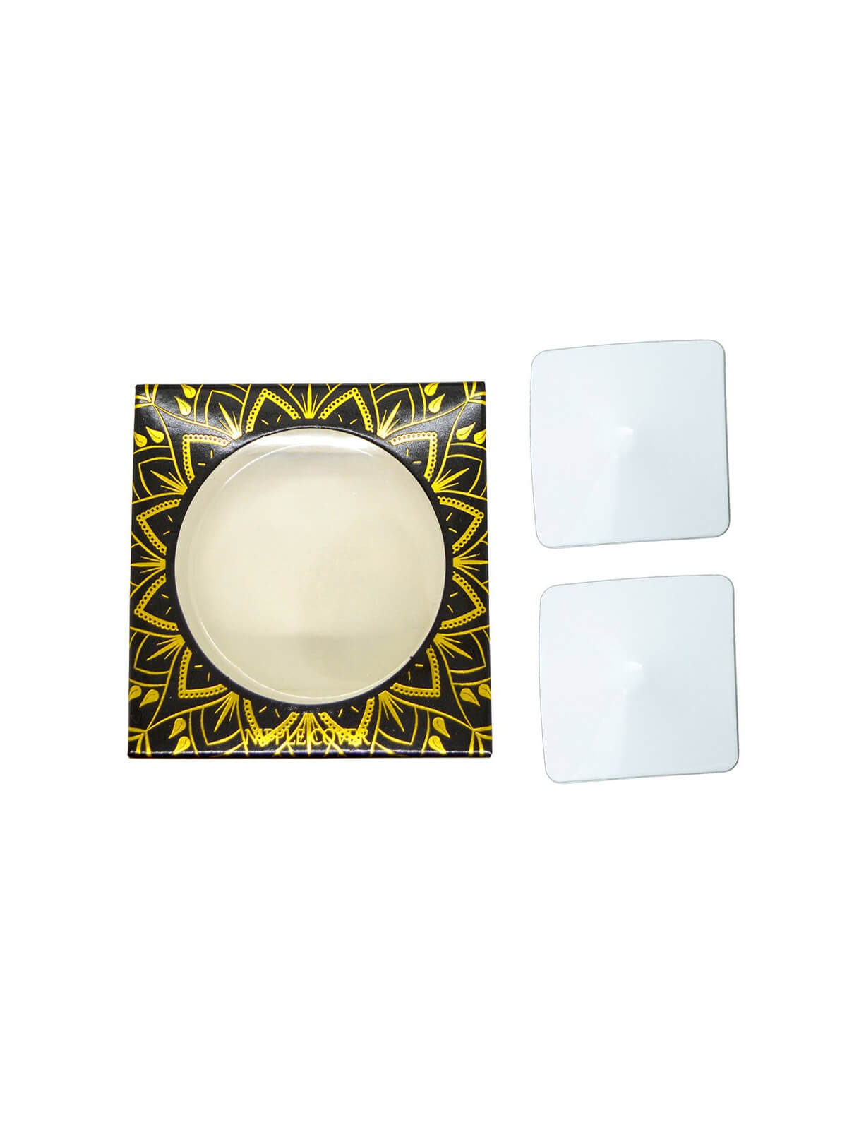 Nipple Métal blanc Cache tétons carré - 201200105