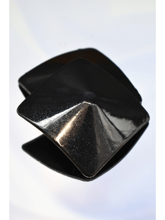 Nipple Métal noir Cache tétons carré - 202400105
