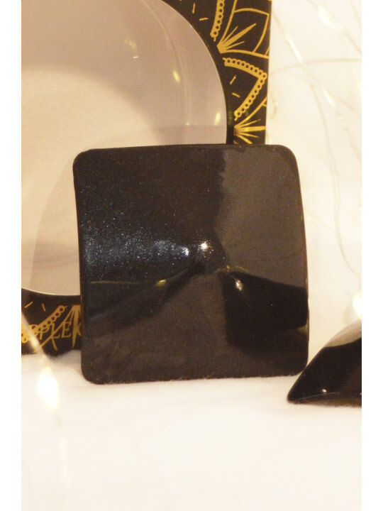 Nipple Métal noir Cache tétons carré - 202400105