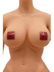 Nipple Métal rouge Cache tétons carré - 202000105