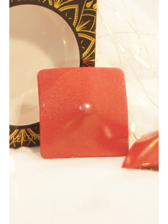 Nipple Métal rouge Cache tétons carré - 202000105