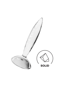 Gode anal en verre borosilicaté massif transparent Sparkling Crystal Satisfyer - CC597830