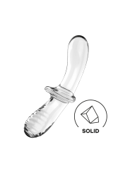 Gode en verre borosilicaté massif transparent Double Crystal Satisfyer - CC597829