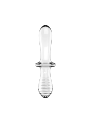 Gode en verre borosilicaté massif transparent Double Crystal Satisfyer - CC597829
