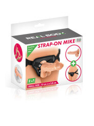 2 en 1 Gode ceinture interchangeable Mike 13 cm - CC514126