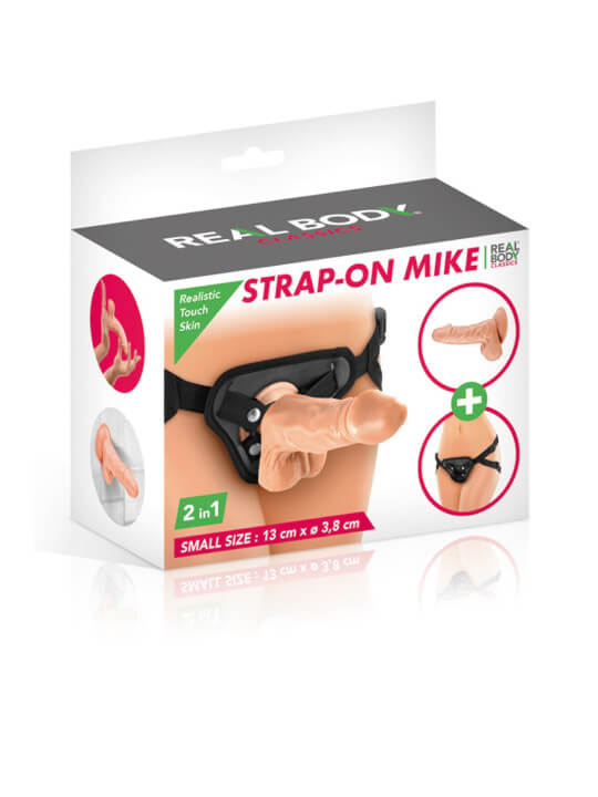 2 en 1 Gode ceinture interchangeable Mike 13 cm - CC514126