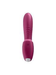 2 en 1 Vibromasseur point G avec stimulateur clitoris connecté USB rouge Sunray Satisfyer - CC597807