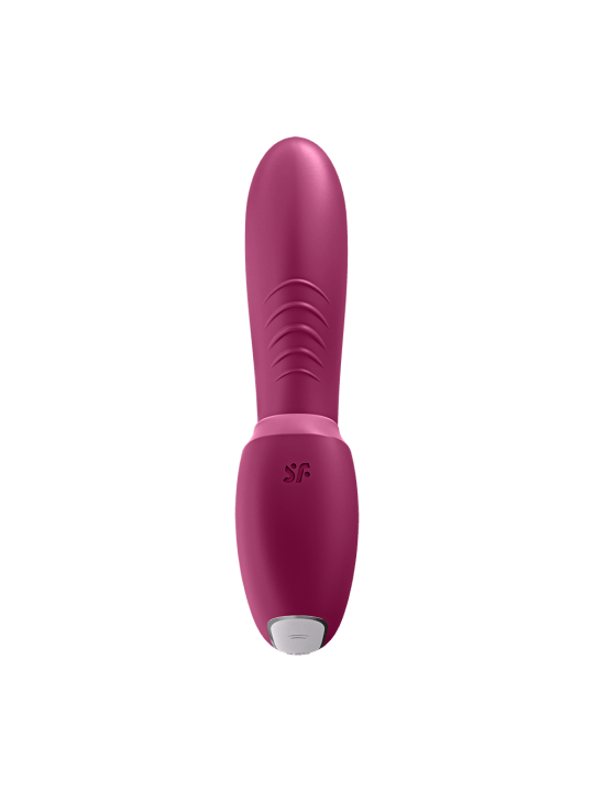 2 en 1 Vibromasseur point G avec stimulateur clitoris connecté USB rouge Sunray Satisfyer - CC597807