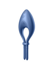 Cockring vibrant connecté USB bleu Bullseye Satisfyer - CC597798
