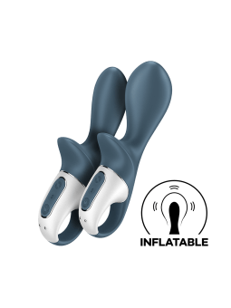 Vibromasseur gonflable anal gris USB Air Pump Booty 2 Satisfyer - CC597846
