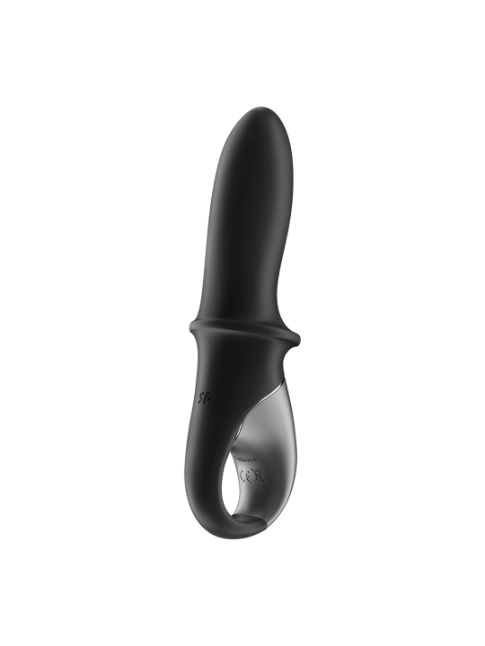 Vibromasseur noir USB, chauffant et connecté Hot Passion Satisfyer - CC597790