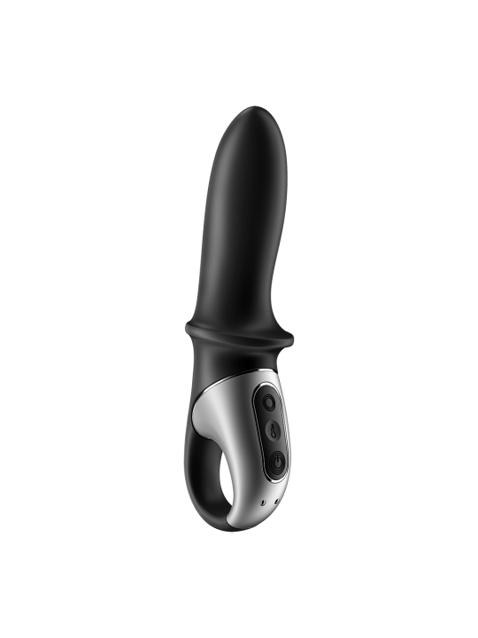 Vibromasseur noir USB, chauffant et connecté Hot Passion Satisfyer - CC597790