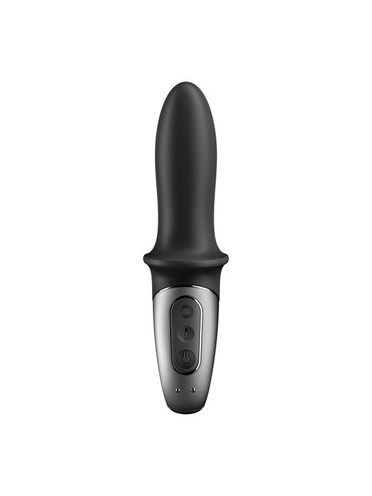 Vibromasseur noir USB, chauffant et connecté Hot Passion Satisfyer - CC597790
