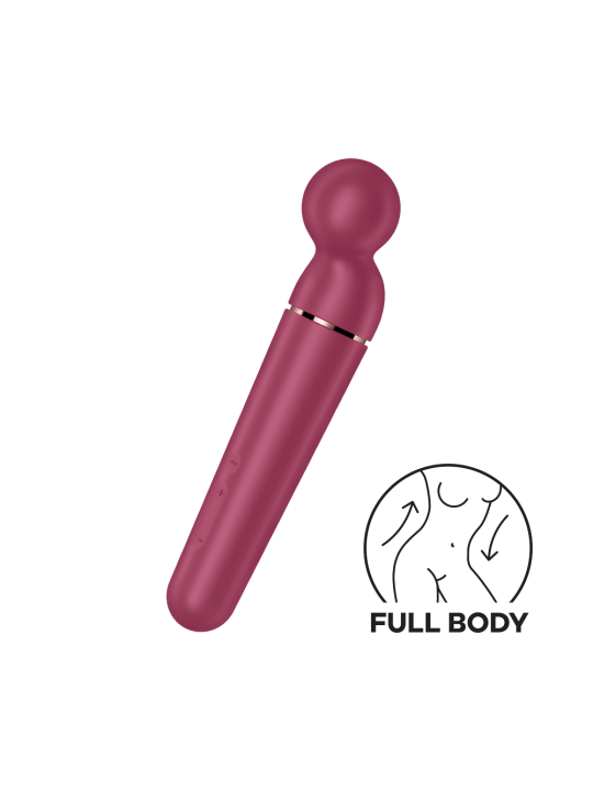 Vibromasseur wand rouge USB 60 vibrations Planet Wand-er Satisfyer - CC597844
