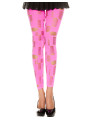 Legging rose fluo ajouré petits et grands trous - MH35472NEP