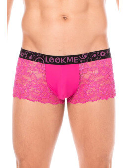 Boxer magenta en dentelle délicate - LM2006-67MAG