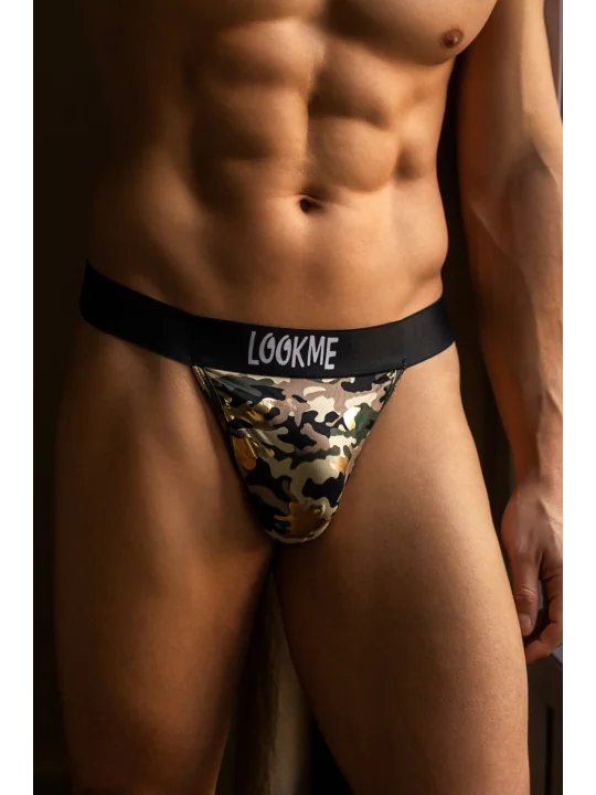 String imprimé camouflage argenté ARMY - LM2306-57CAM