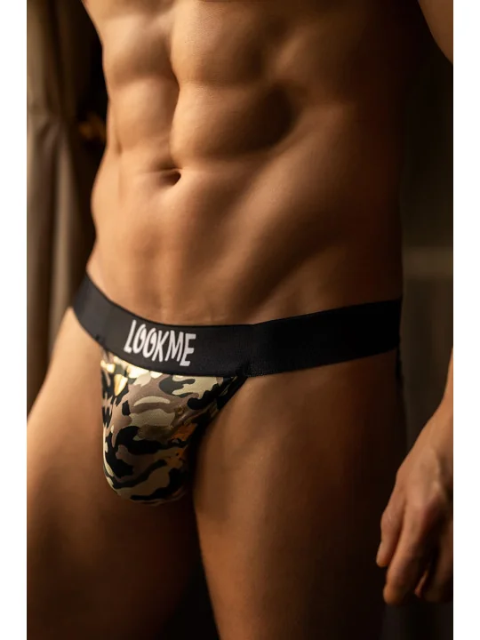 String imprimé camouflage argenté ARMY - LM2306-57CAM