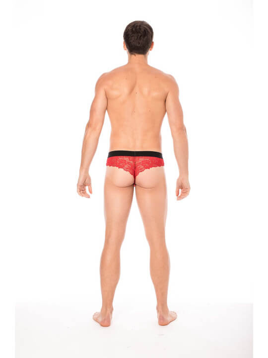 String rouge en dentelle délicate - LM2006-57RED