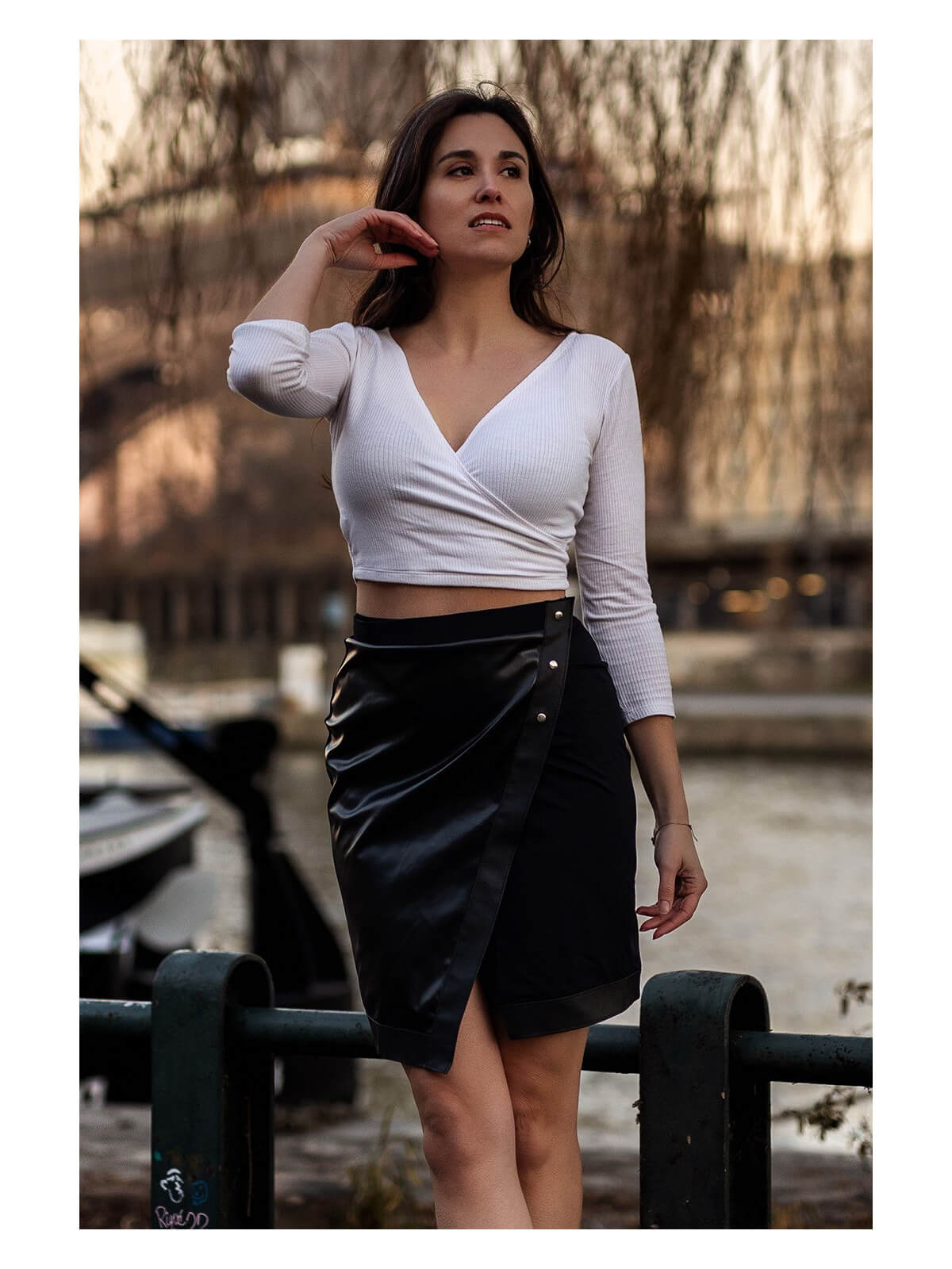 Jupe longue noire Frida - LSL2-LBLK