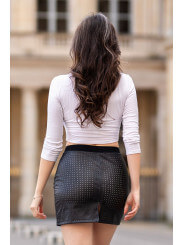 Jupe courte noir Stella - LSL3-SBLK