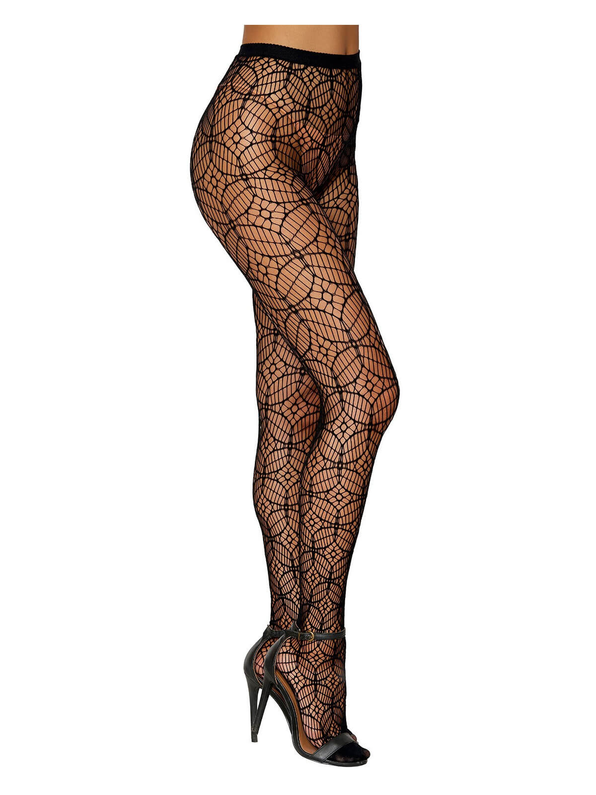 Collant fantaisie losange - DG0400BLK