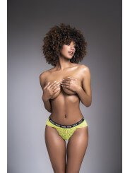 String en dentelle vert néon DIMANCHE - MAL120HGR