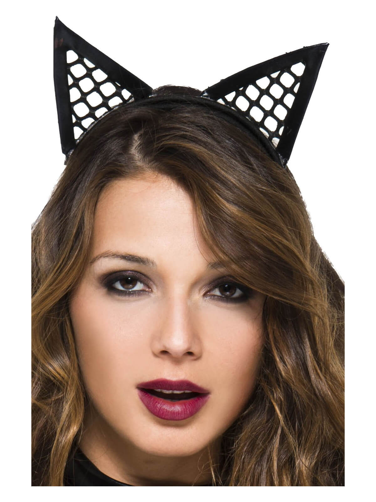 Oreilles de chatte pointues filet - ML70854BLK