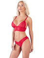 Ensemble 2 pièces rouge dentelle - OR2212269RED
