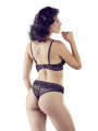 Ensemble 2 pièces dentelle avec strass - OR2213621BLK
