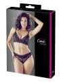 Ensemble 2 pièces dentelle avec strass - OR2213621BLK