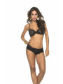 Ensemble dentelle Top et Panty  - MAL207BLK