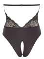 Body en dentelle noire, ouvert à l'entrejambe - R2641399