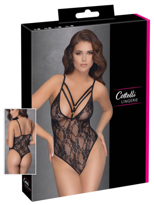Body string en fine dentelle noire - R2642727