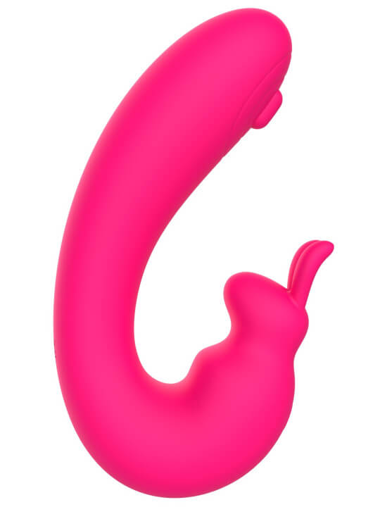 Vibromasseur 2 en 1 G-spot et C-spot USB Kala rose - WS-NV084