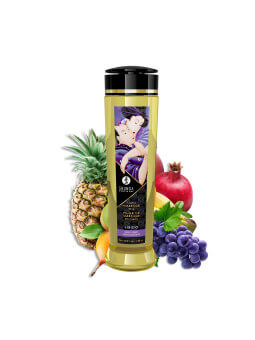 Huile de massage aphrodisiaque Fruits Exotiques 240ml - CC2027