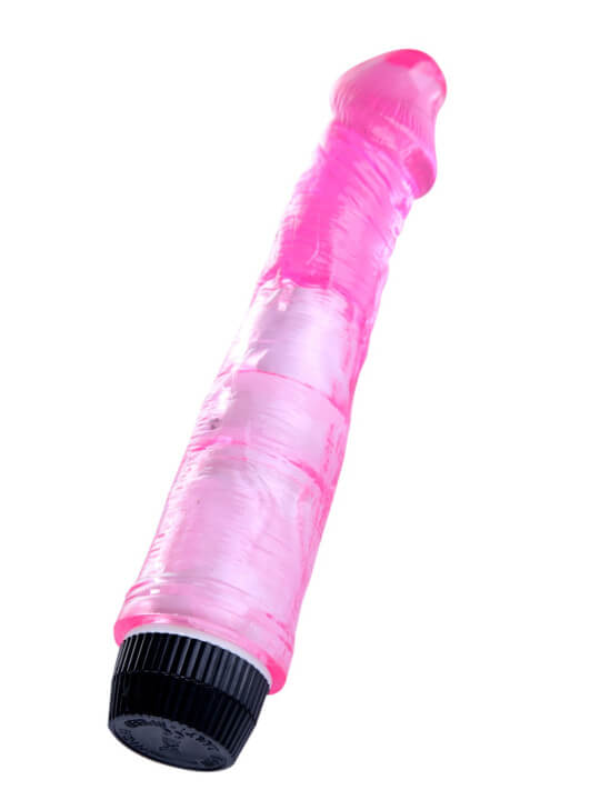 Vibromasseur 20 cm Jelly rose - YOJ-027PK