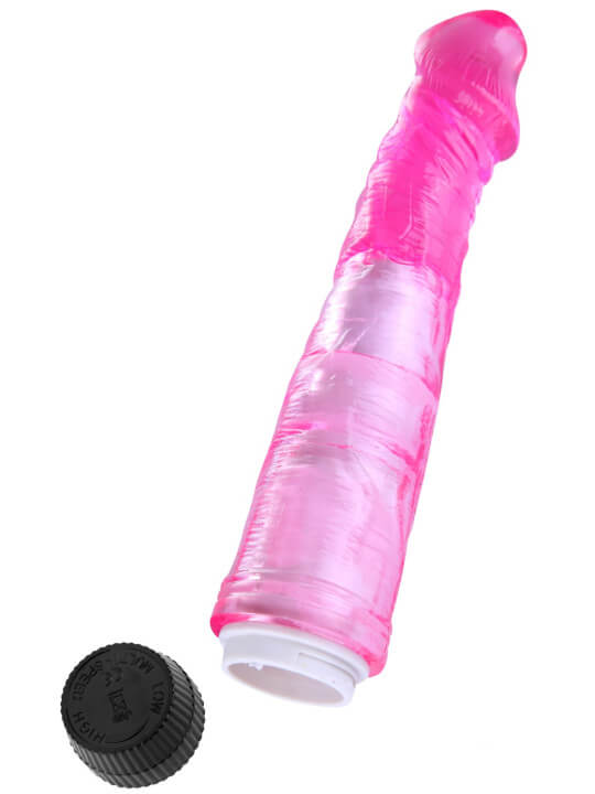 Vibromasseur 20 cm Jelly rose - YOJ-027PK
