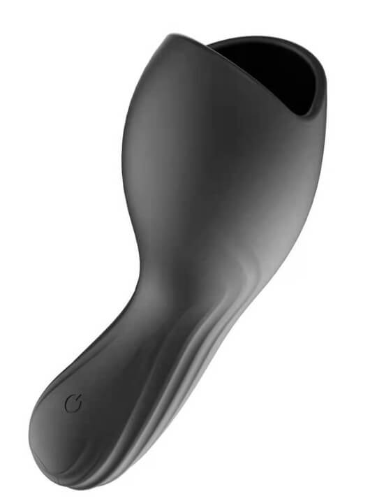 Masturbateur noir USB, 10 modes de vibration - MOC-020