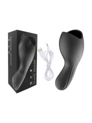 Masturbateur noir USB, 10 modes de vibration - MOC-020