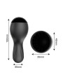 Masturbateur noir USB, 10 modes de vibration - MOC-020
