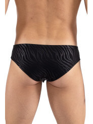 minipant noir  gold Zebra - LM2403-68BLK
