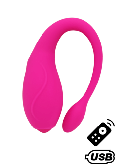 TANDEM Rose, stimulateur pour couple USB avec télécommande en silicone médical - BQ125PNK