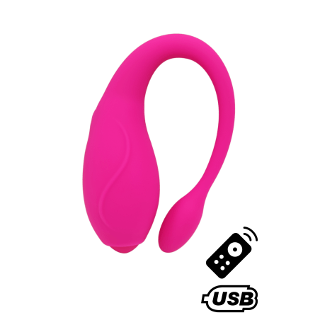 TANDEM Rose, stimulateur pour couple USB avec télécommande en silicone médical - BQ125PNK